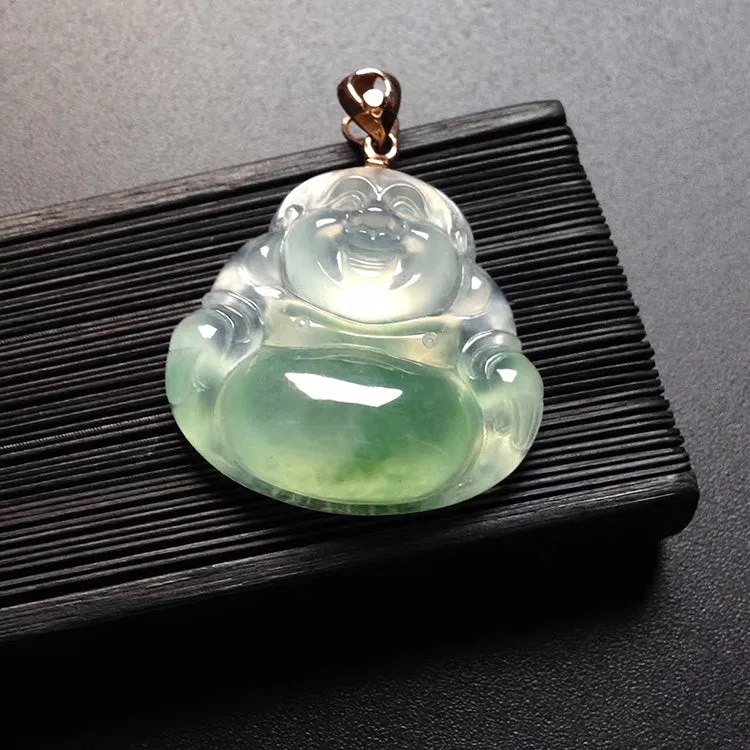 Natural Jade Pendant Jadeite Buddha Pendant PT531