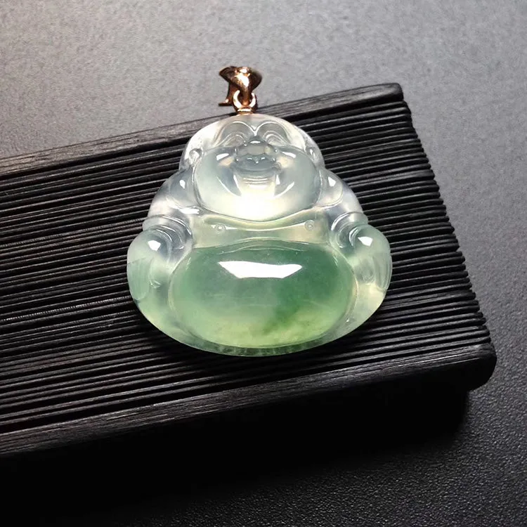 Natural Jade Pendant Jadeite Buddha Pendant PT531