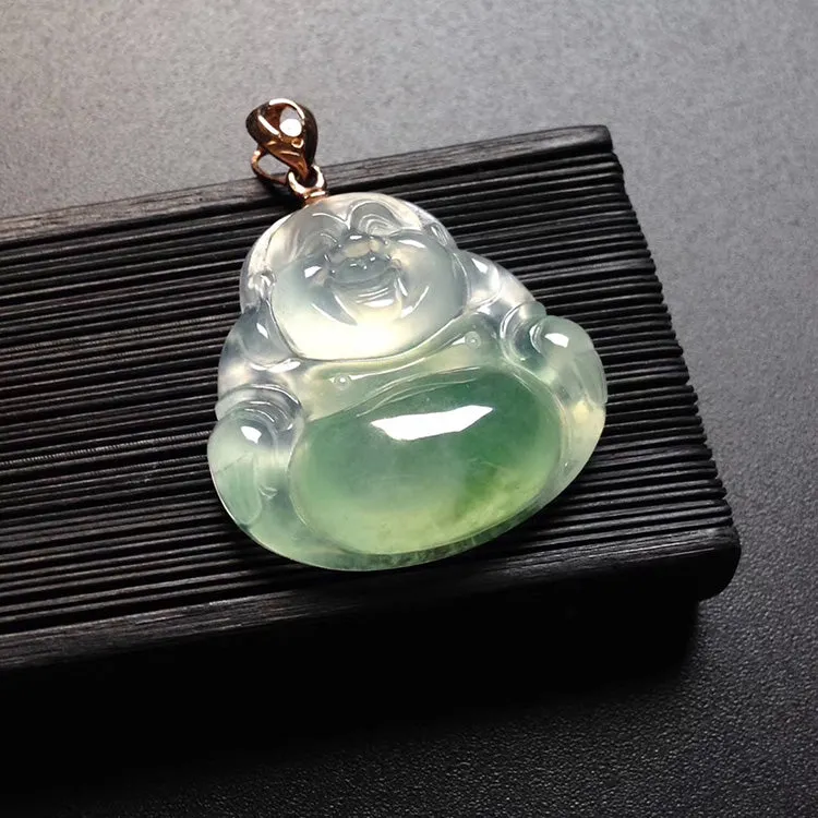 Natural Jade Pendant Jadeite Buddha Pendant PT531