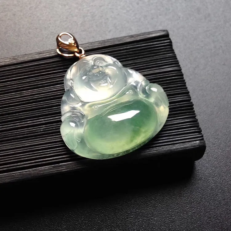 Natural Jade Pendant Jadeite Buddha Pendant PT531