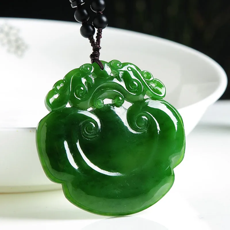Natural Jade Pendant Nephrite Ruyi Pendant PT120