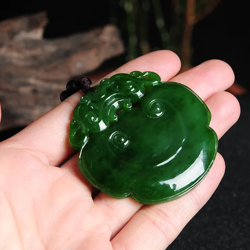 Natural Jade Pendant Nephrite Ruyi Pendant PT120