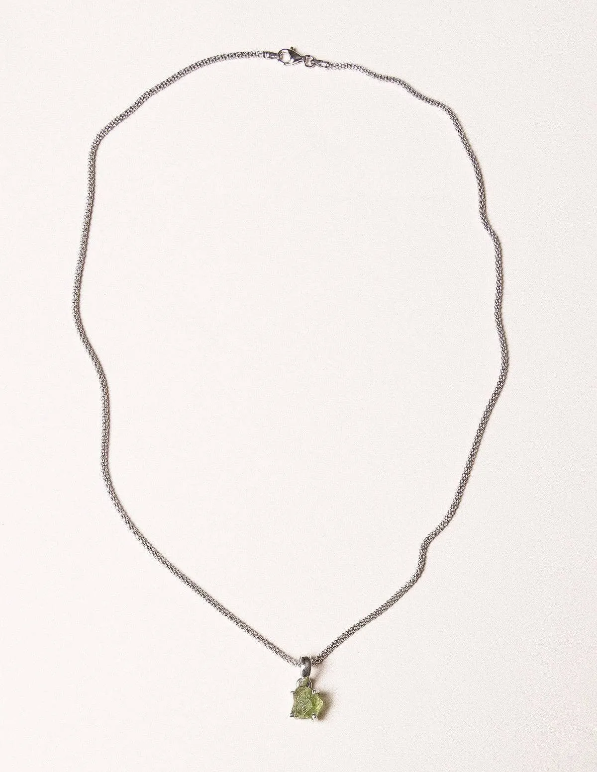 Natural Peridot Pendant Necklace