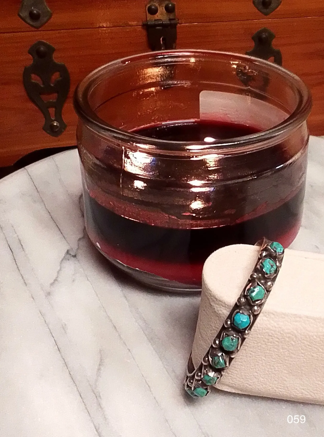 Navajo Sterling Silver & Natural Turquoise Cuff Bracelet