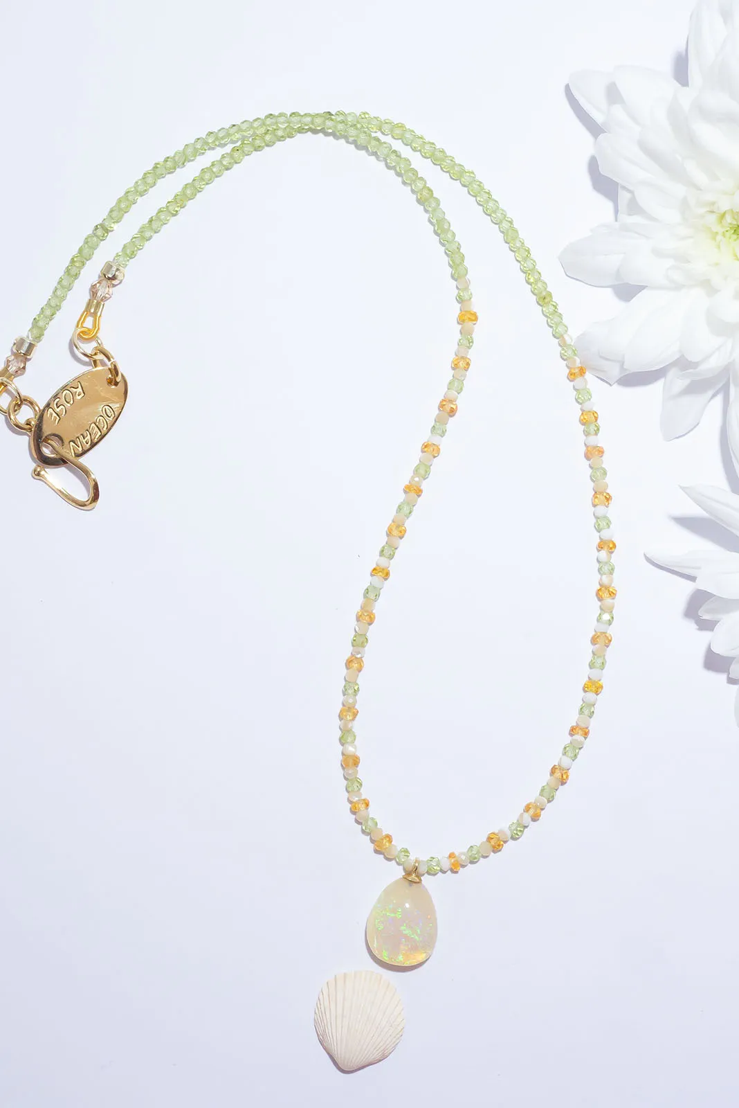 Necklace Gemstone Citrus Sparkle