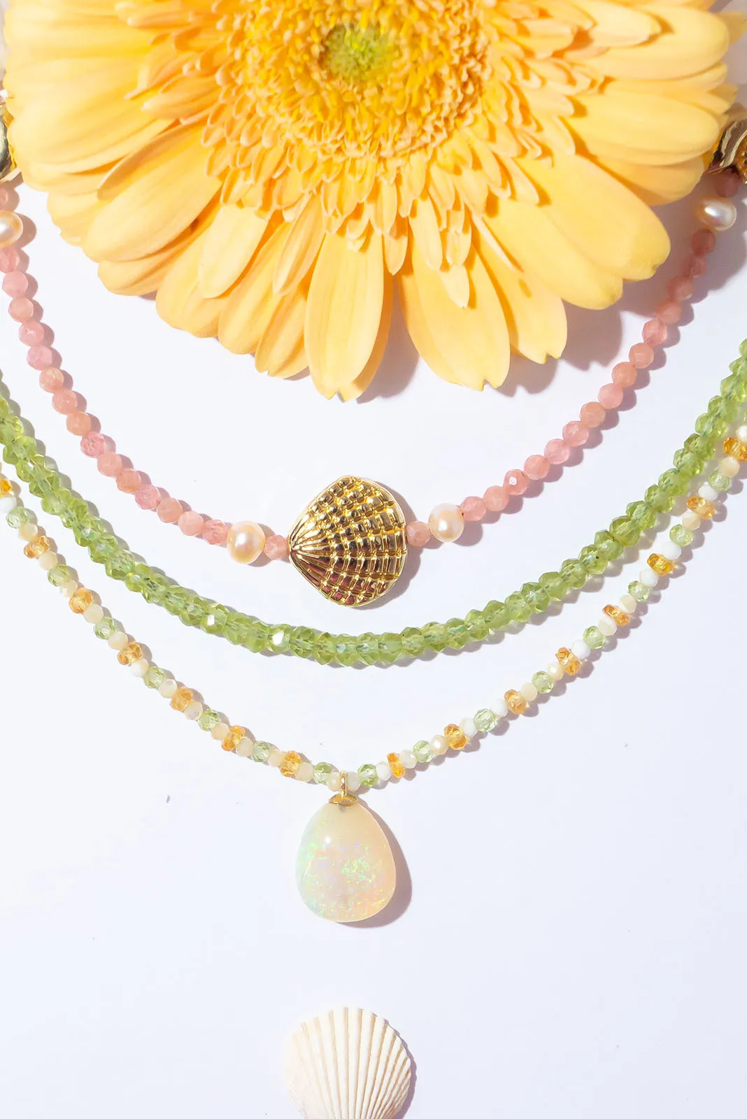 Necklace Gemstone Citrus Sparkle