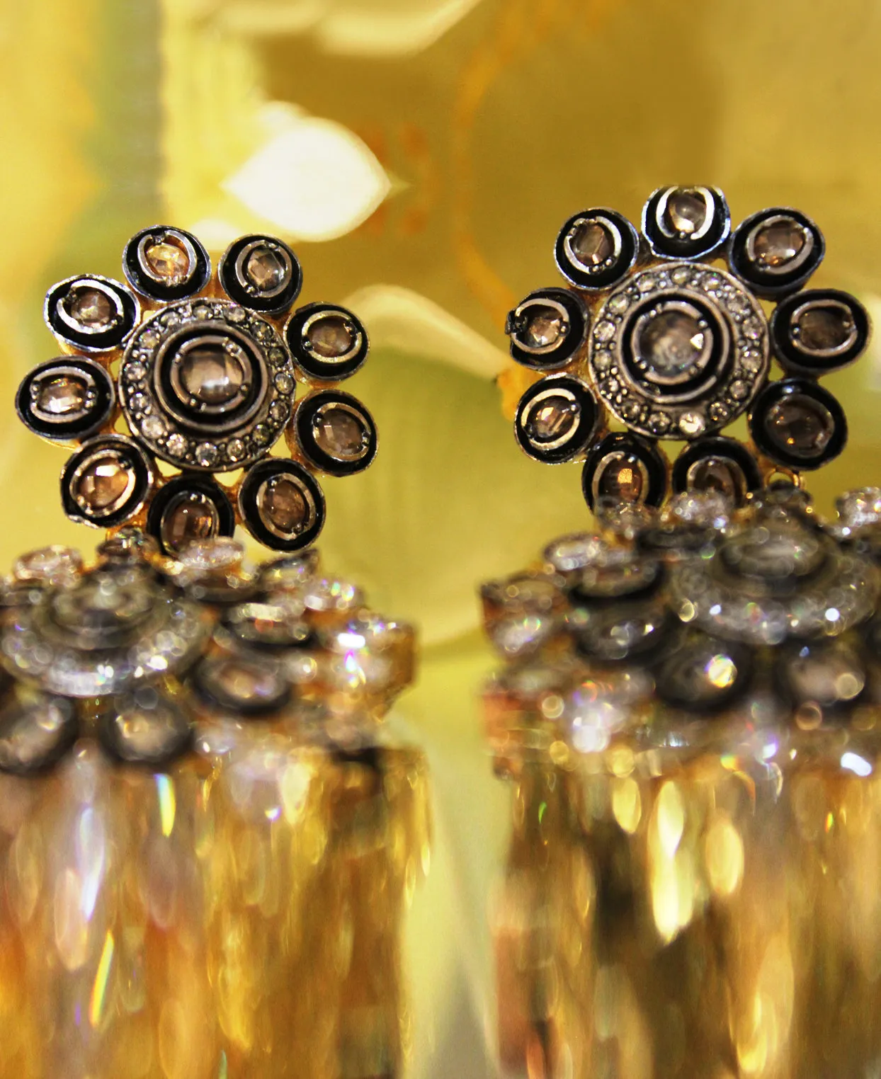 Polki Flower Earrings