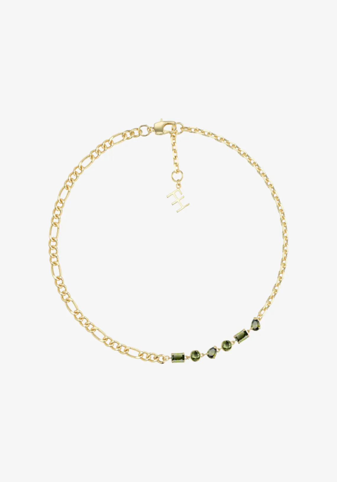 PRETENDERS MULTI GEMSTONE NECKLACE PERIDOT