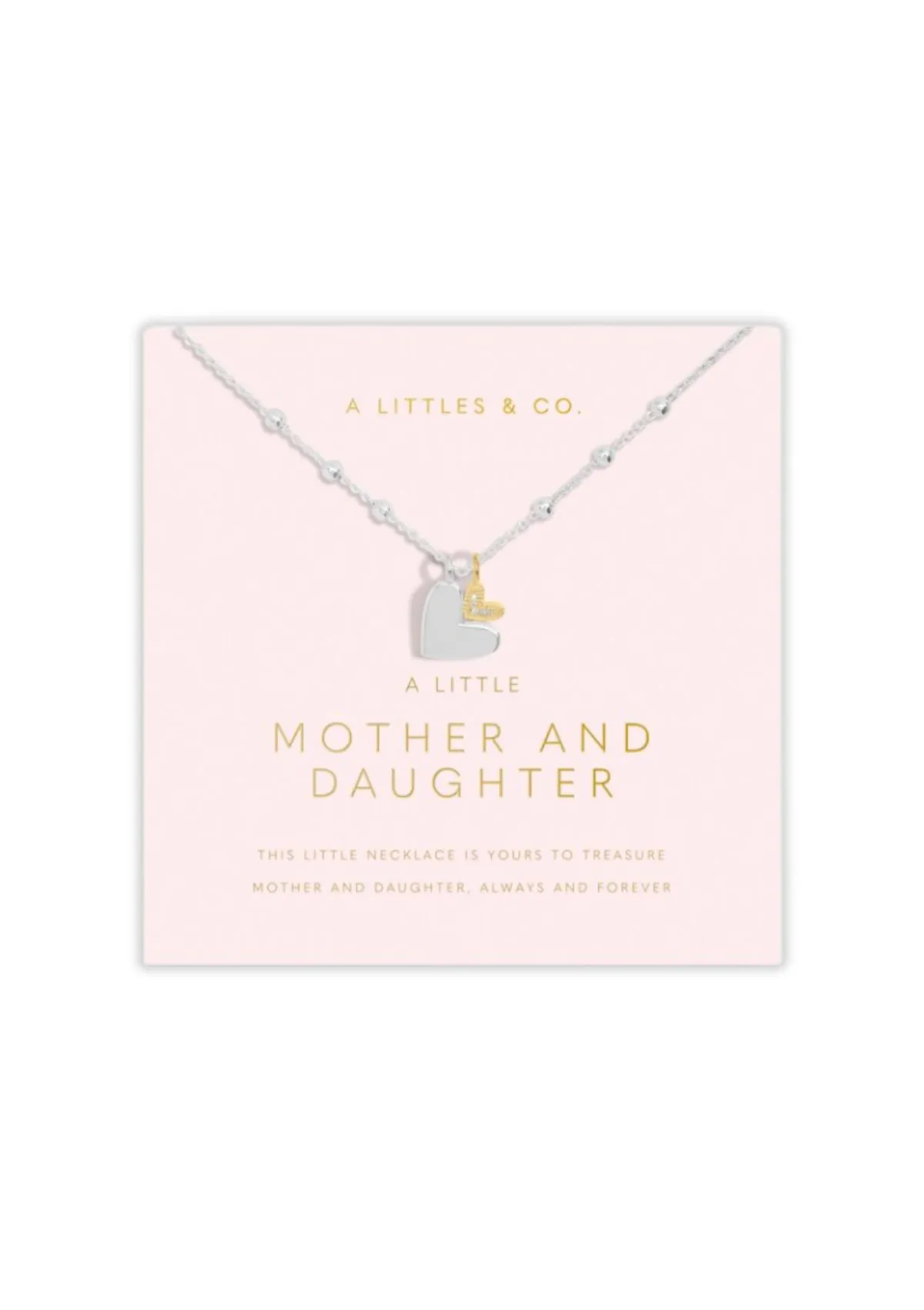 "Mother and Daughter" Silver Necklace