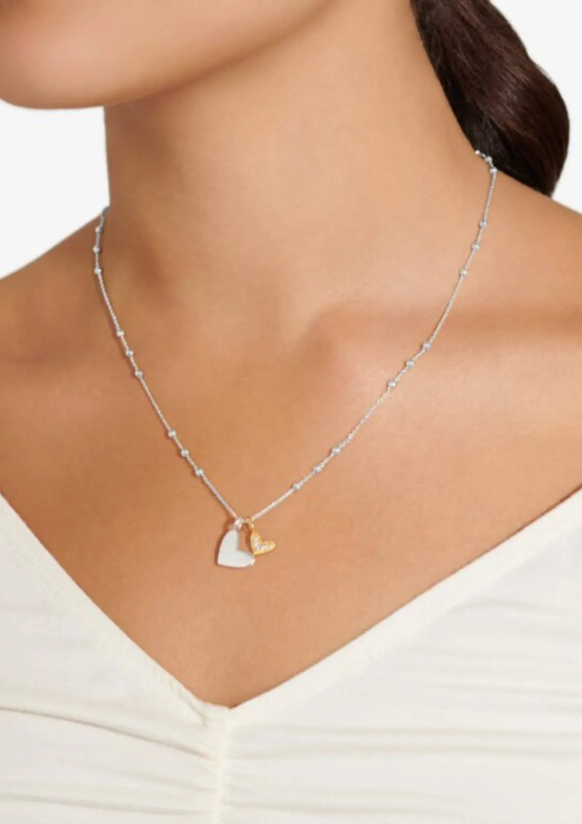 "Mother and Daughter" Silver Necklace