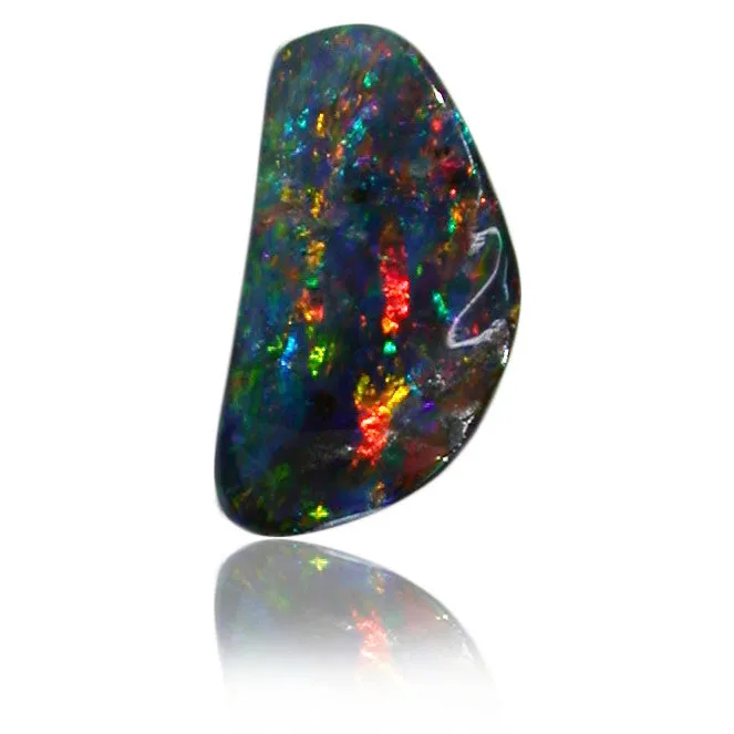 Red Multi Colour Opal Stone
