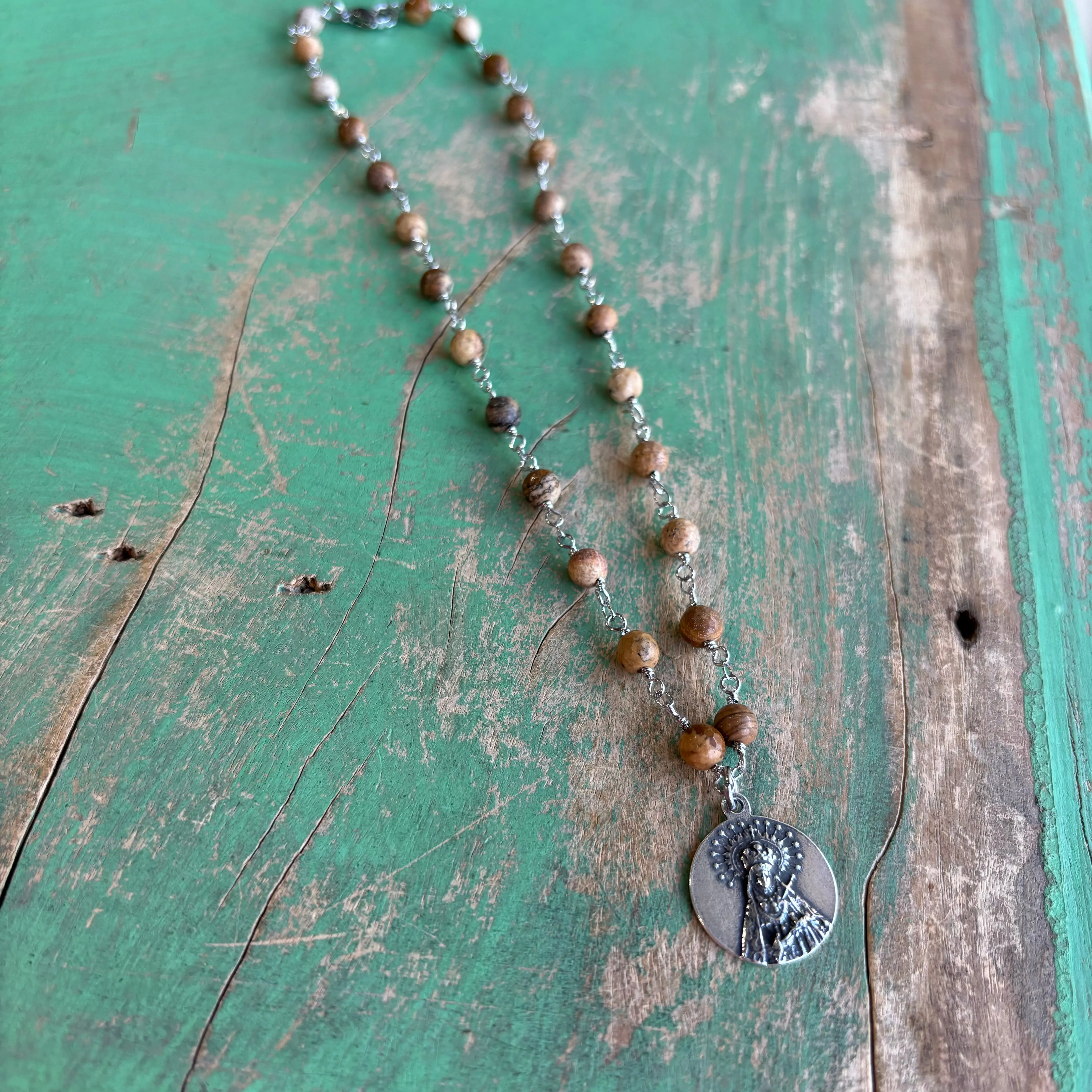 Reyna Natural Jasper Necklace or Earrings
