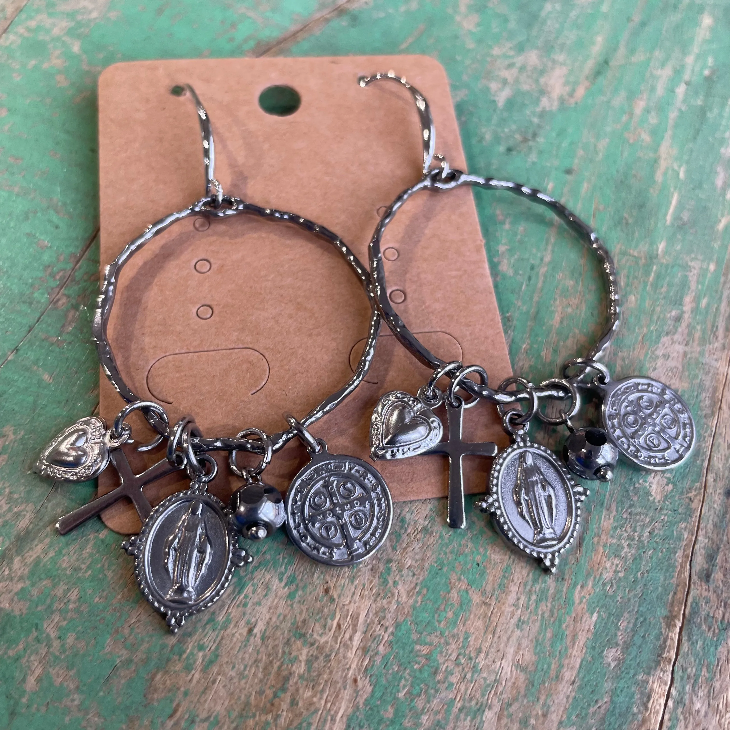 Ring of Medals Necklace and Earrings