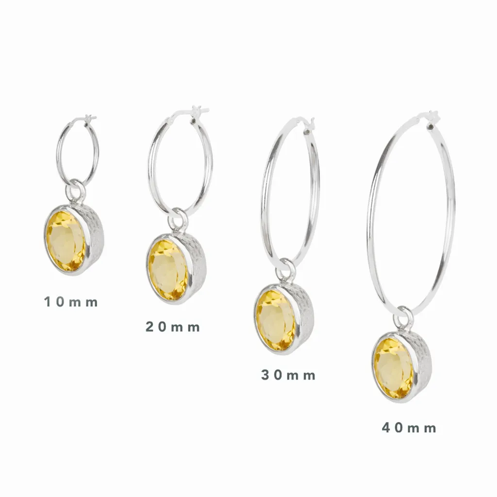 Ruby Hoop Charms