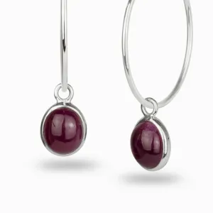 Ruby Hoop Charms