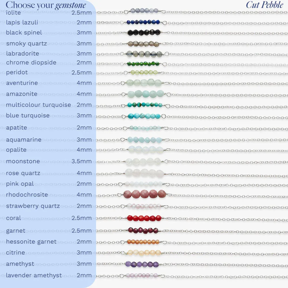 Rêve single colour necklace silver