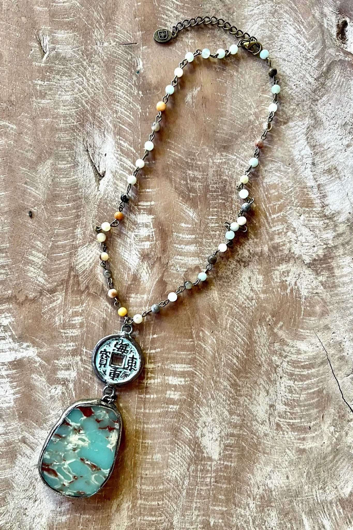 Samantha Amazonite Stone Necklace