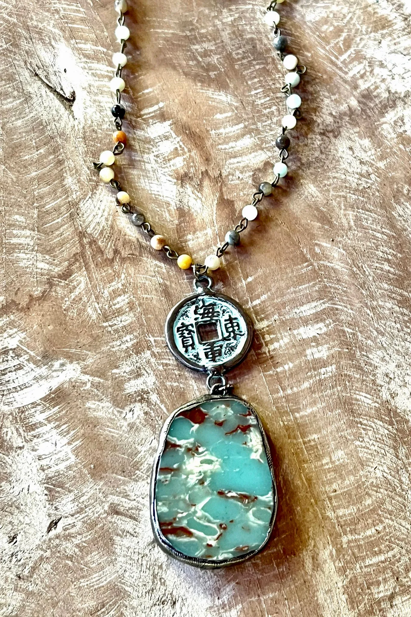 Samantha Amazonite Stone Necklace