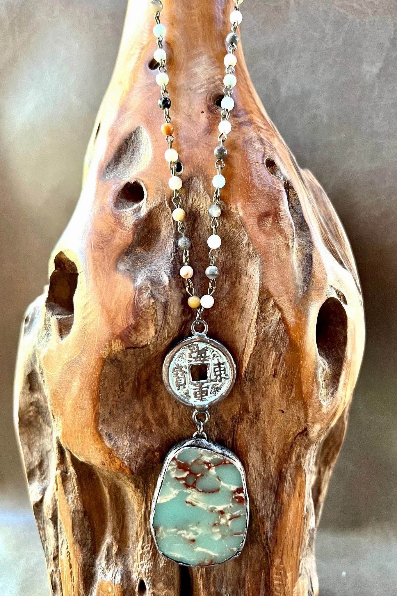 Samantha Amazonite Stone Necklace
