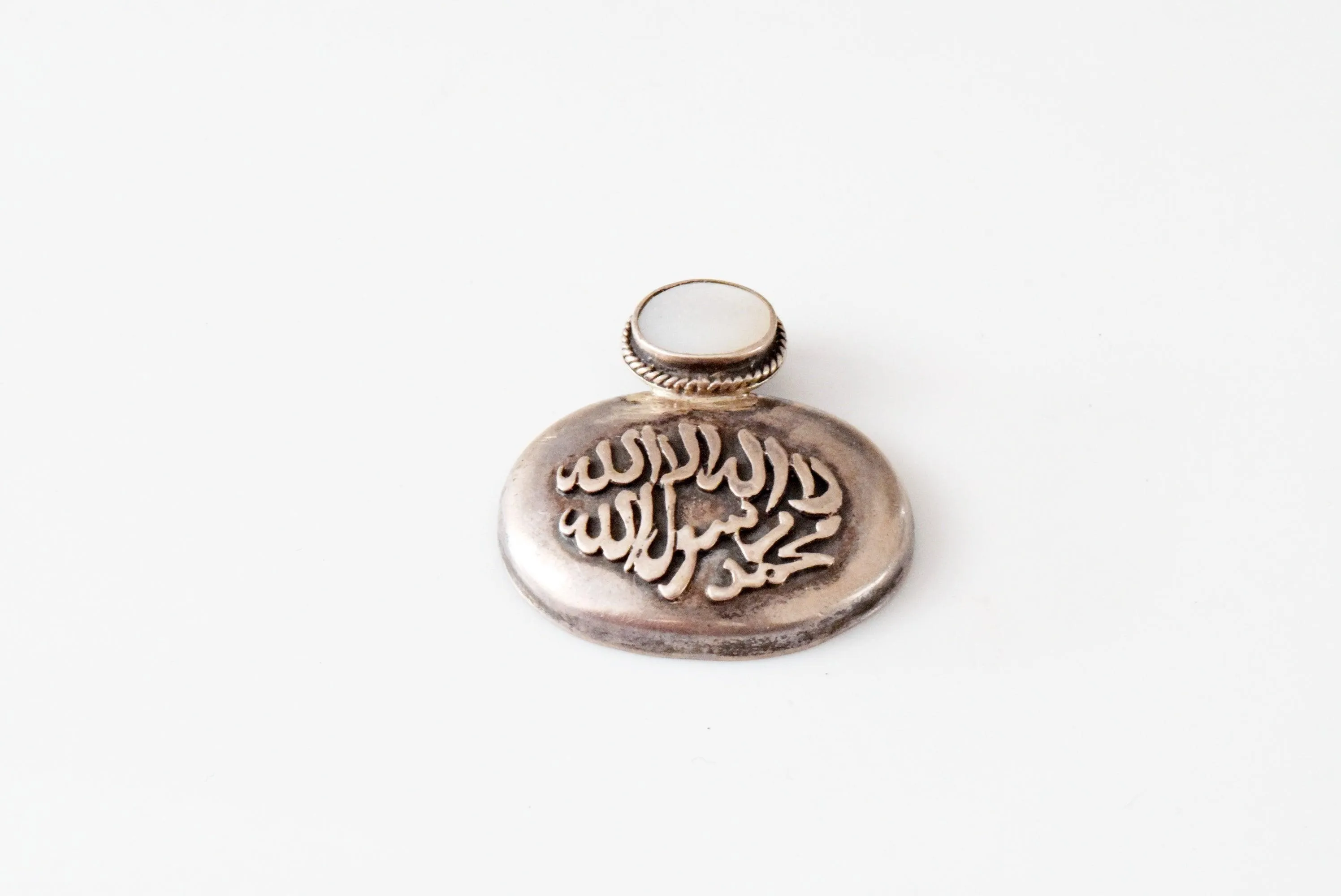 Sterling and Mother of Pearl Egyptian Islamic Pendant