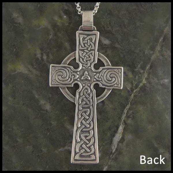 Sterling Silver Colum Cille Cross Pendant