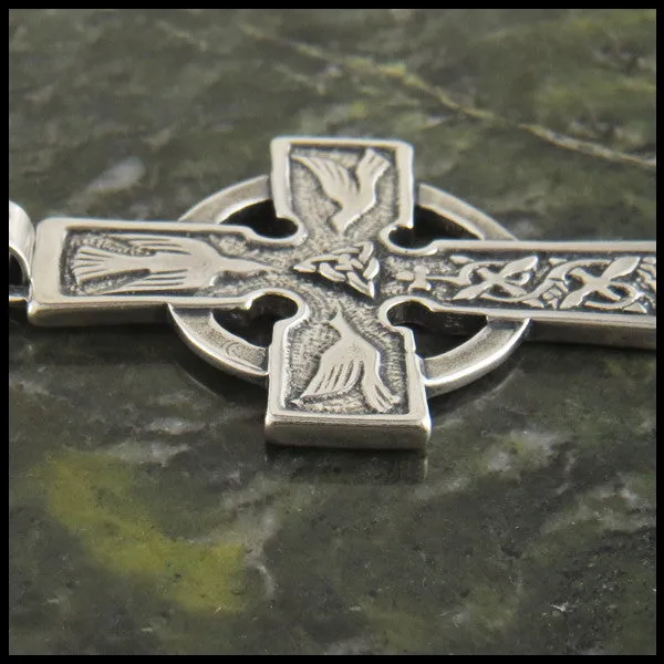 Sterling Silver Colum Cille Cross Pendant