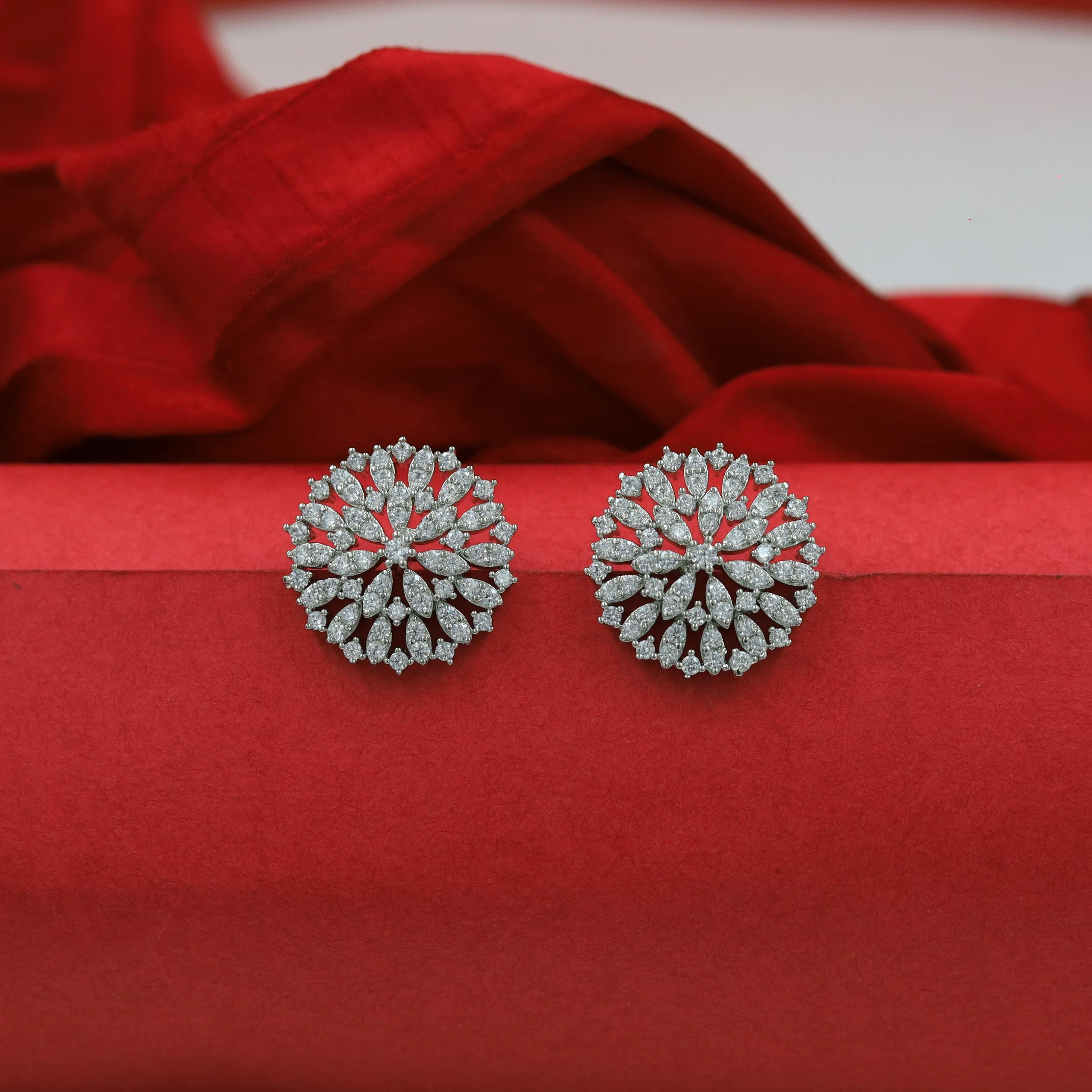 Tops/Studs Zircon/AD Earring 16262-69
