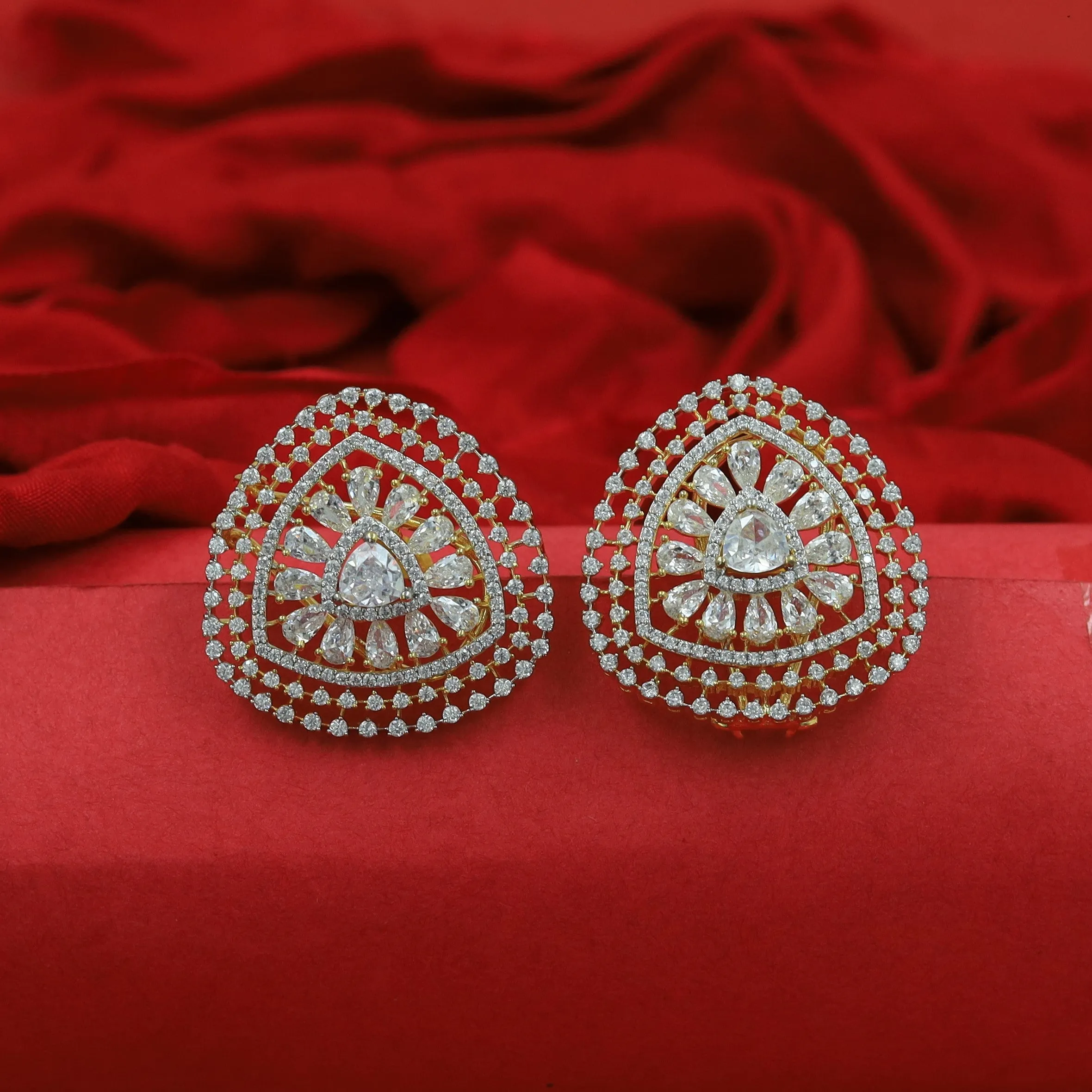 Tops/Studs Zircon/AD Earring 16264-69
