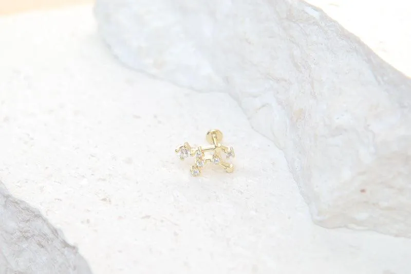 Virgo Constellation Flat Back