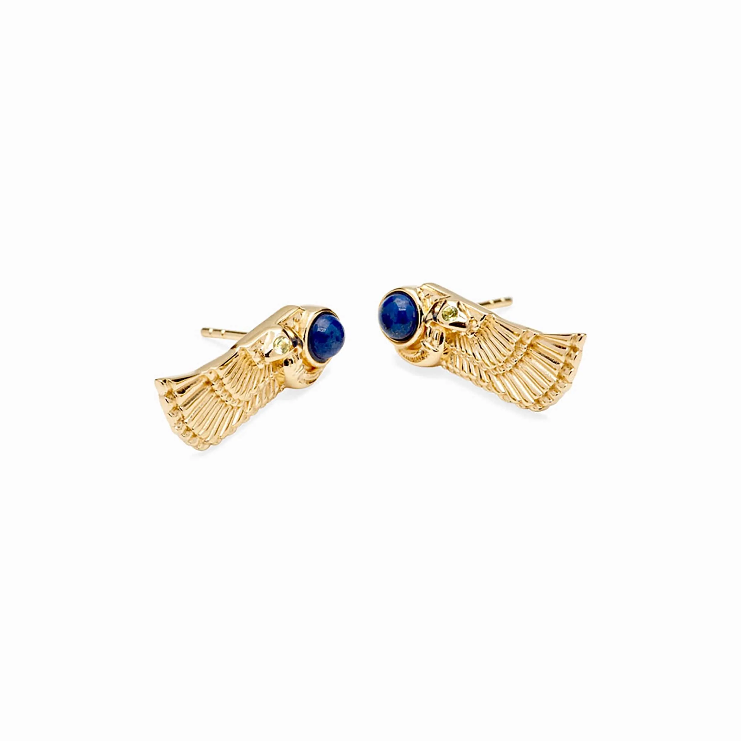 Winged Cobra Lapis Lazuli Stud