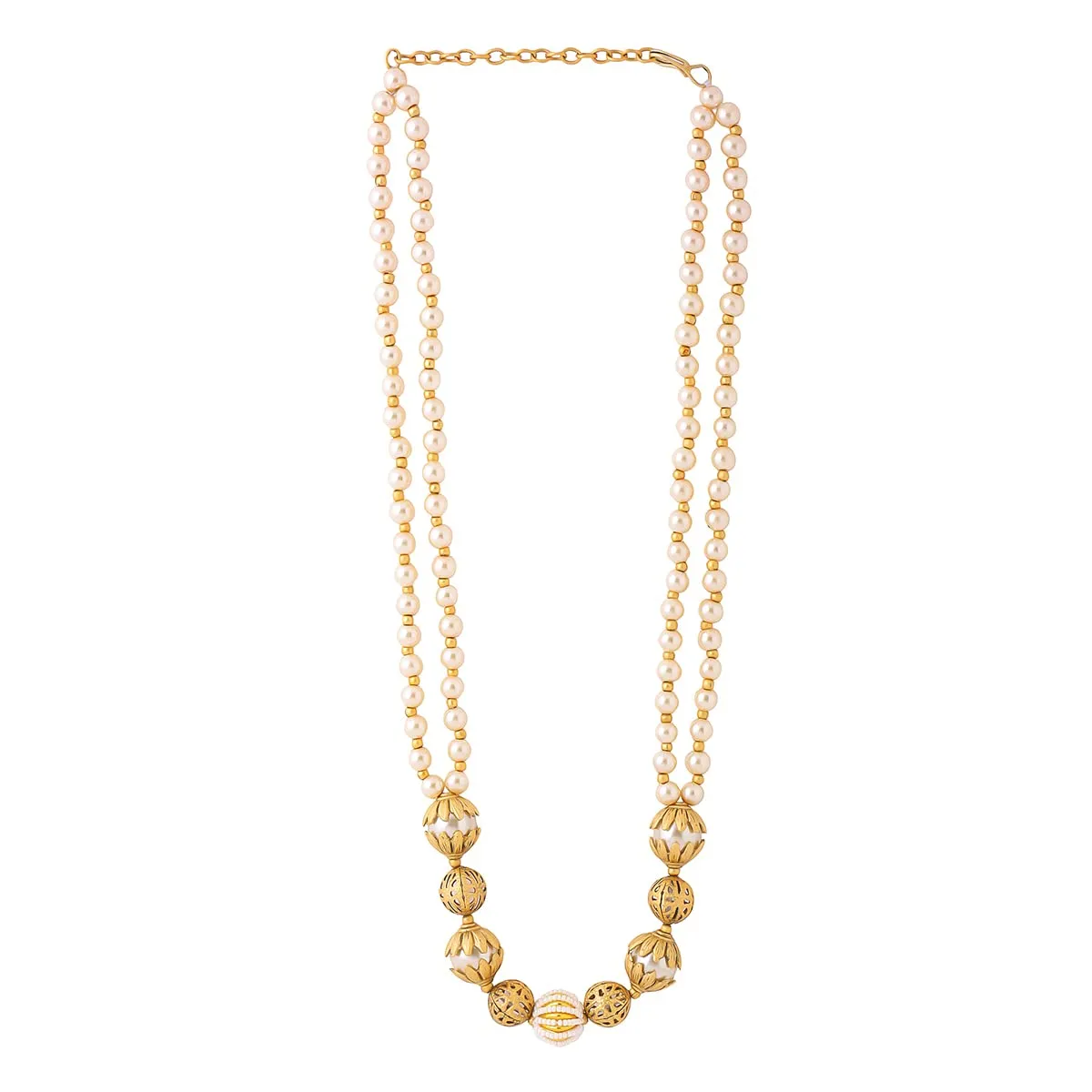 Yellow Chimes Jewellery Set for Women and Girls Beads Necklace Set for Women | Gold Plated Charm Drop Beads Beaded Necklace Set | Birthday Gift for girls and women Anniversary Gift for Wife